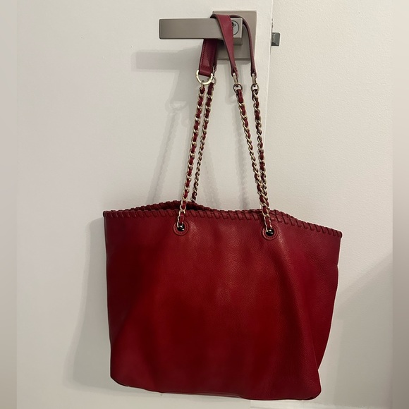 Tory Burch Red Tote Bag - Picture 5 of 11